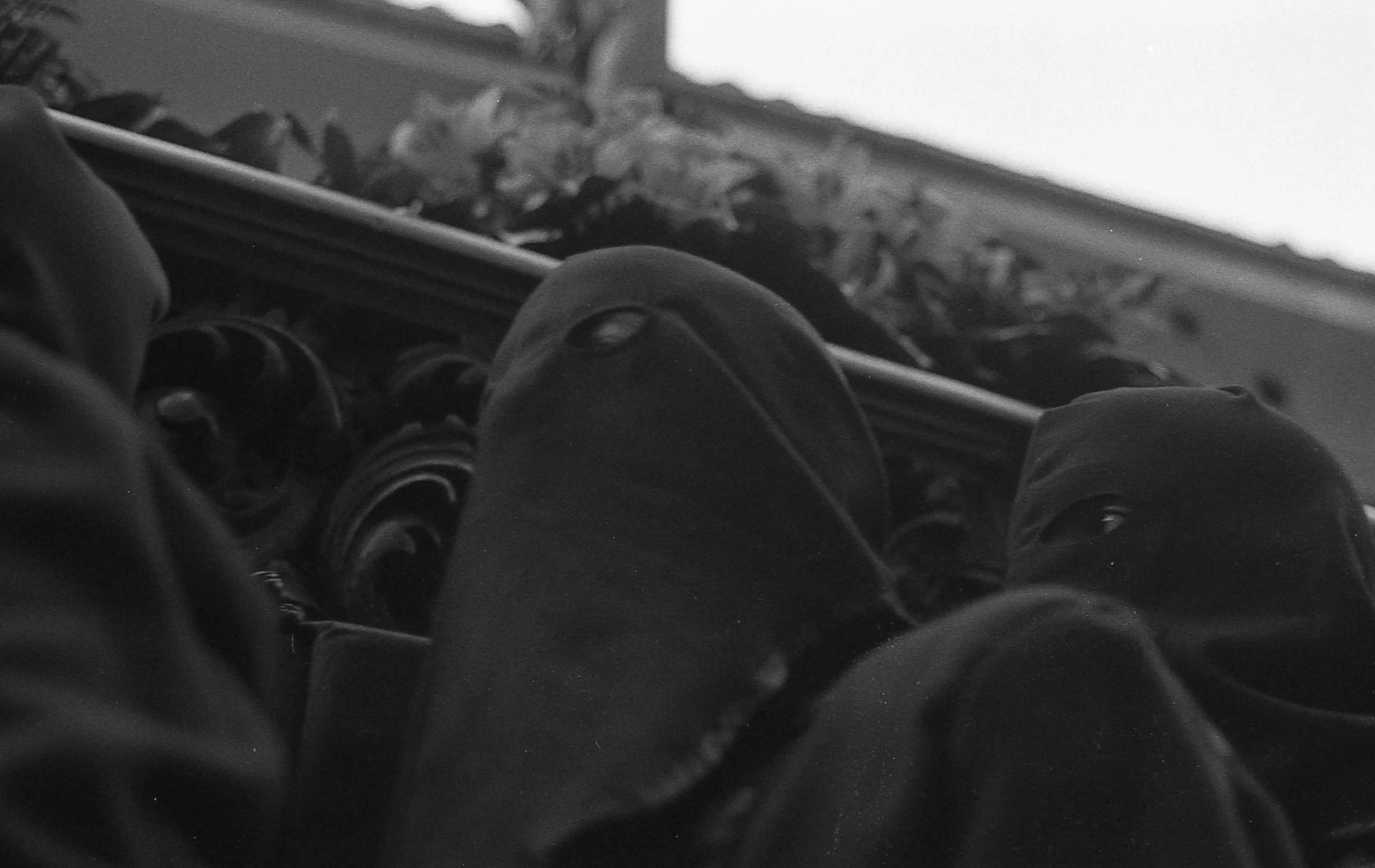 Fotografía blanco y negro Semana Santa León 