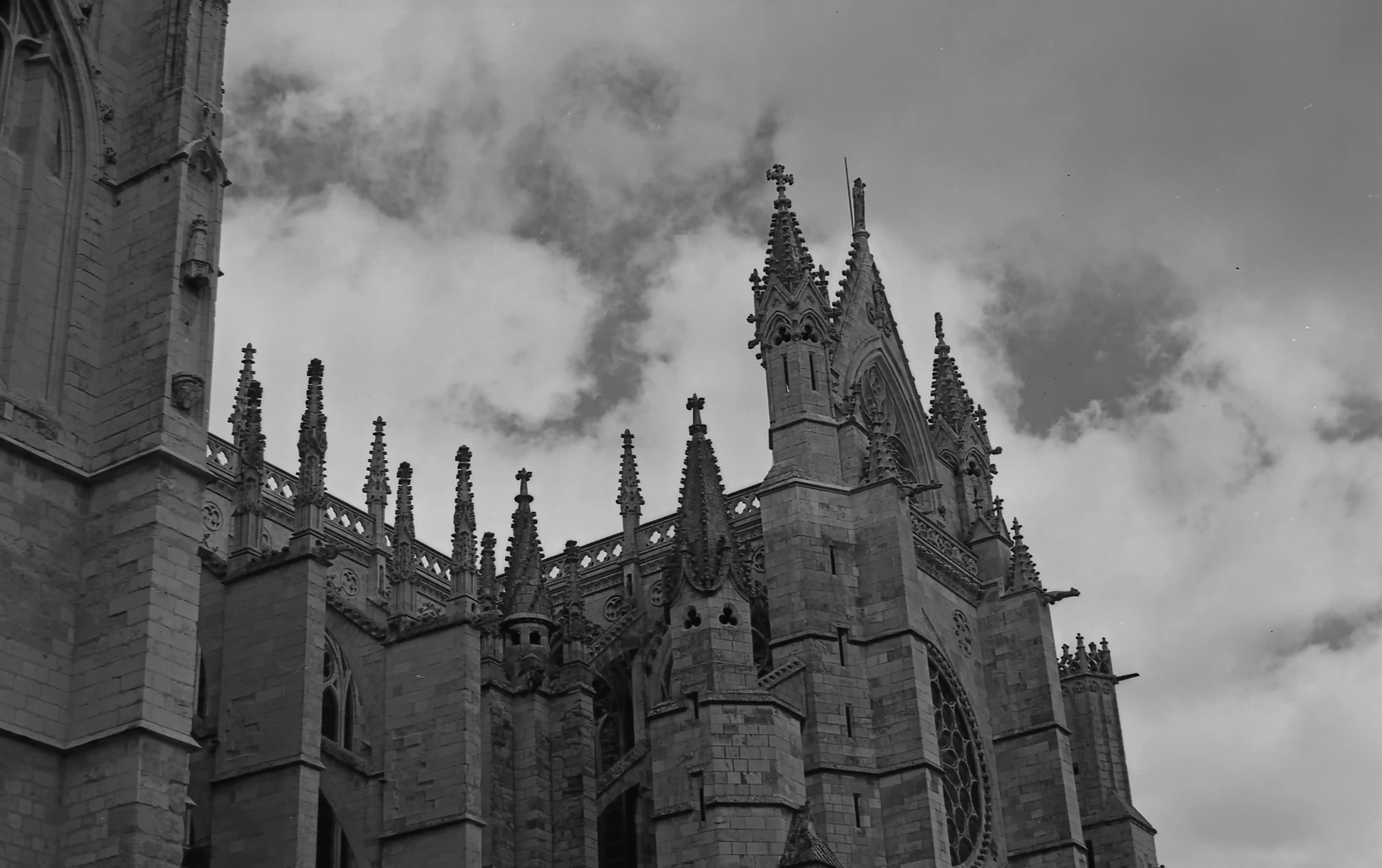 Fotografía blanco y negro Semana Santa León 