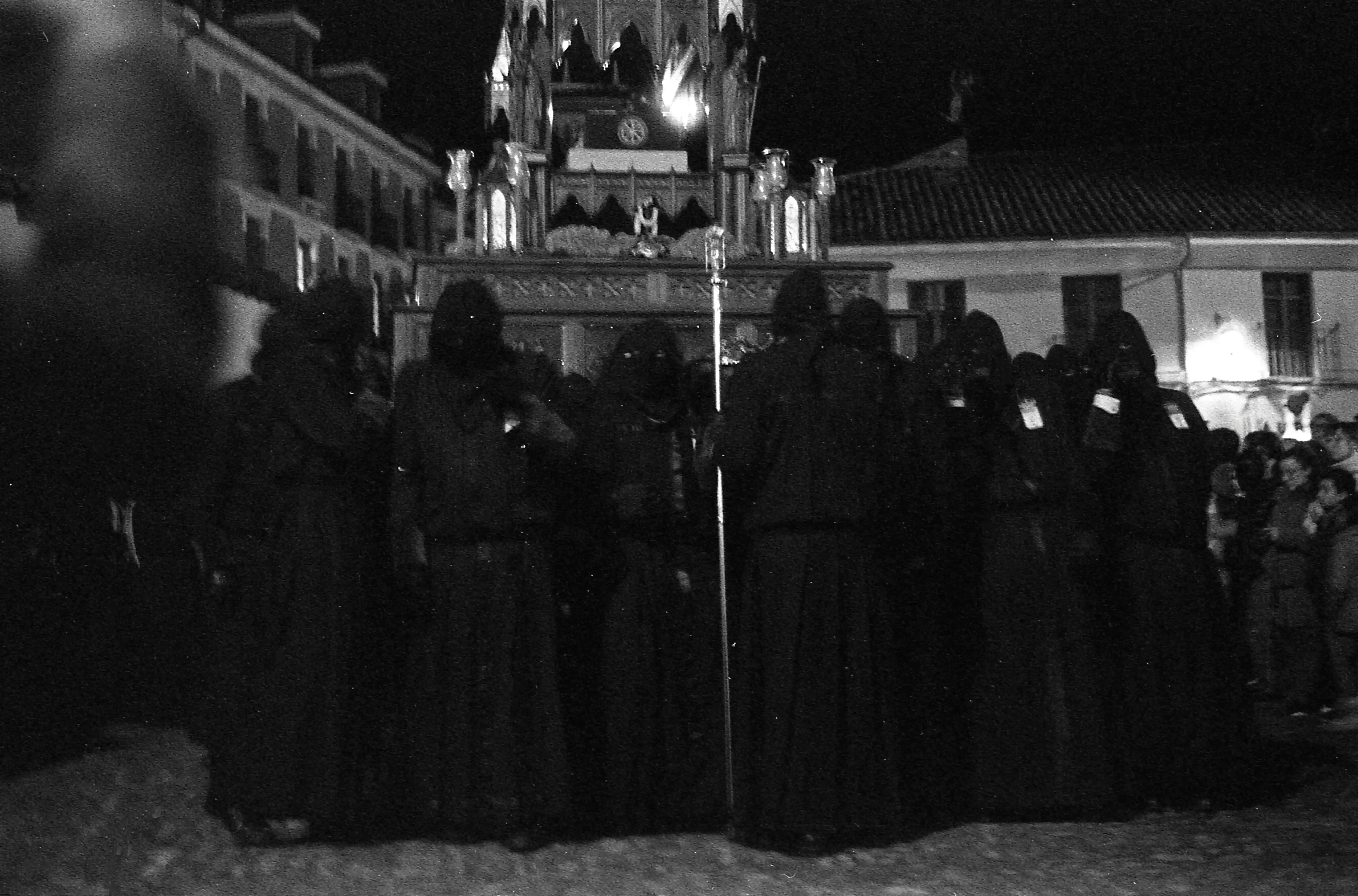 Fotografía blanco y negro Semana Santa León 